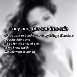 BUY ONE, GET ONE FREE SALE!